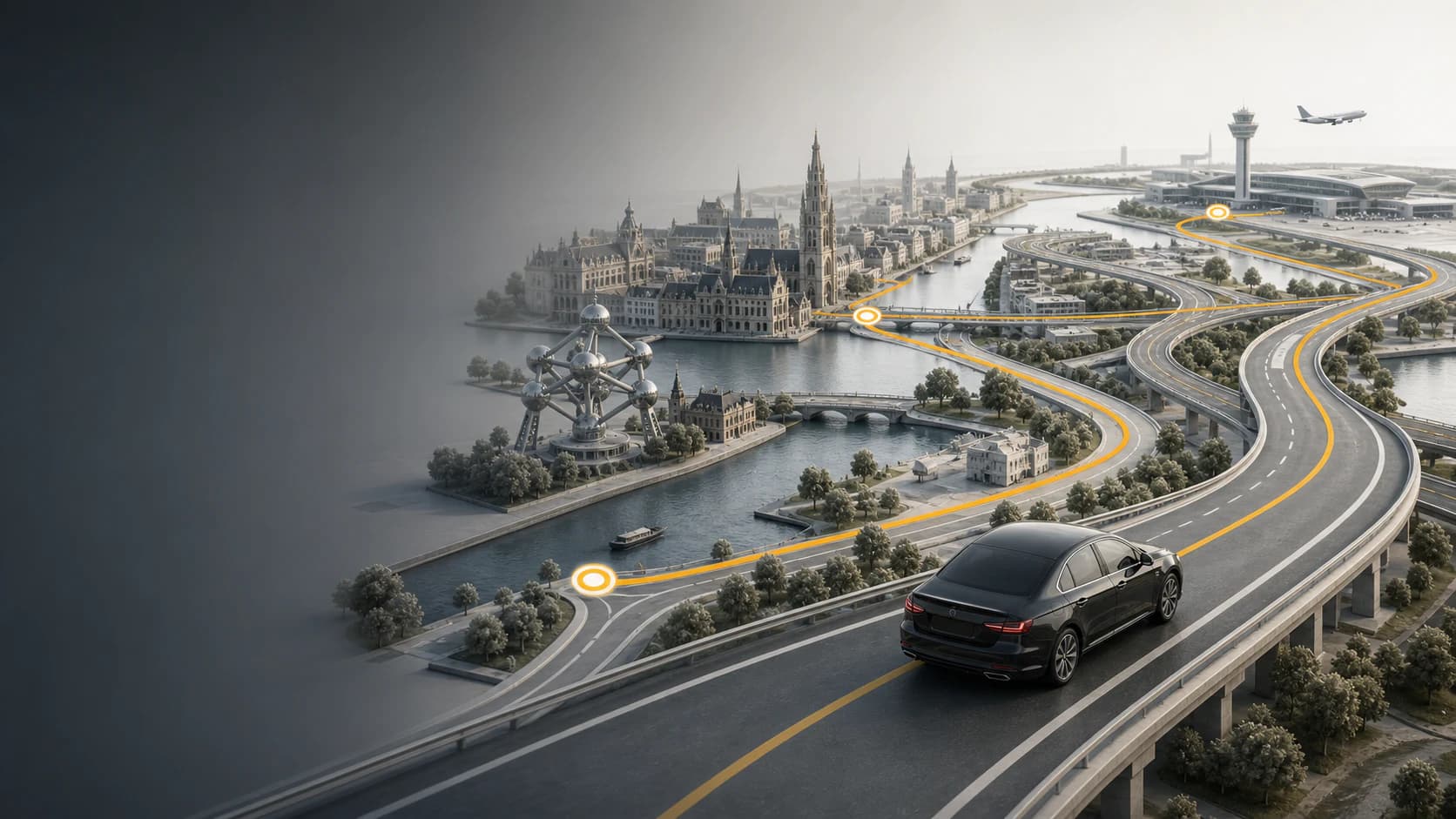 AKS Taxi travelling between Belgium, the Netherlands, Germany and major airports
